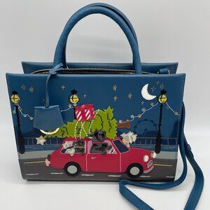 Radley London Driving Home For Christmas Medium Leather Satchel